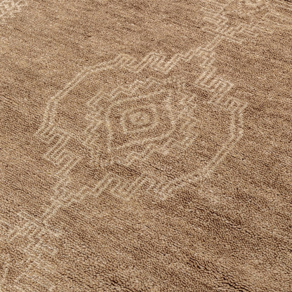 Villa by Classic Home - Cairo 5x8 Handknotted Wool Blend Area Rug - Dessert Brown - 30092064 view 4