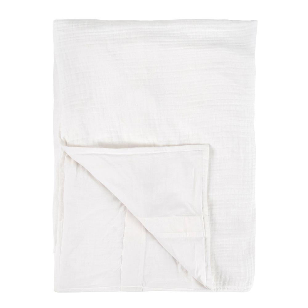 Villa by Classic Home - Camille Linen Blend Fabric King Duvet, White - 108W - White - V250170 veiw 1