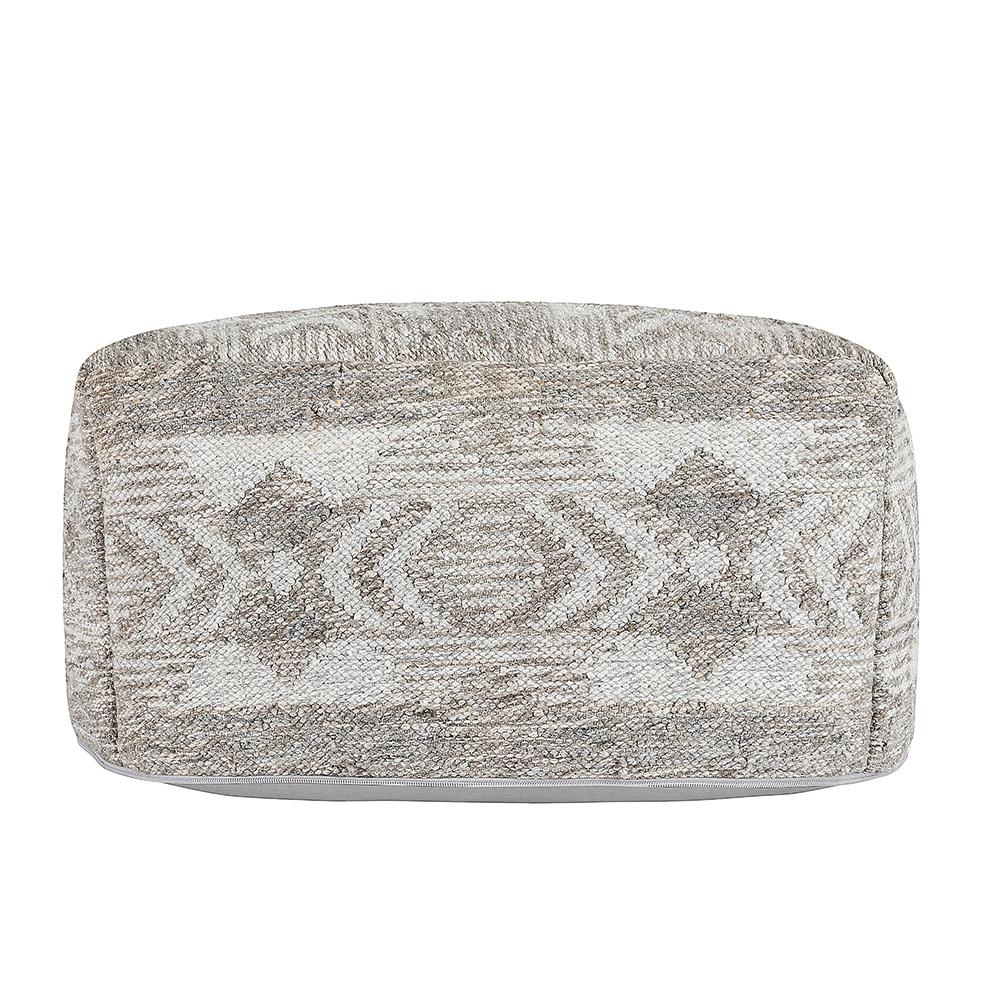 Villa by Classic Home - Caravan Performance Fabric Pouf - Gray - VP10030 veiw 2