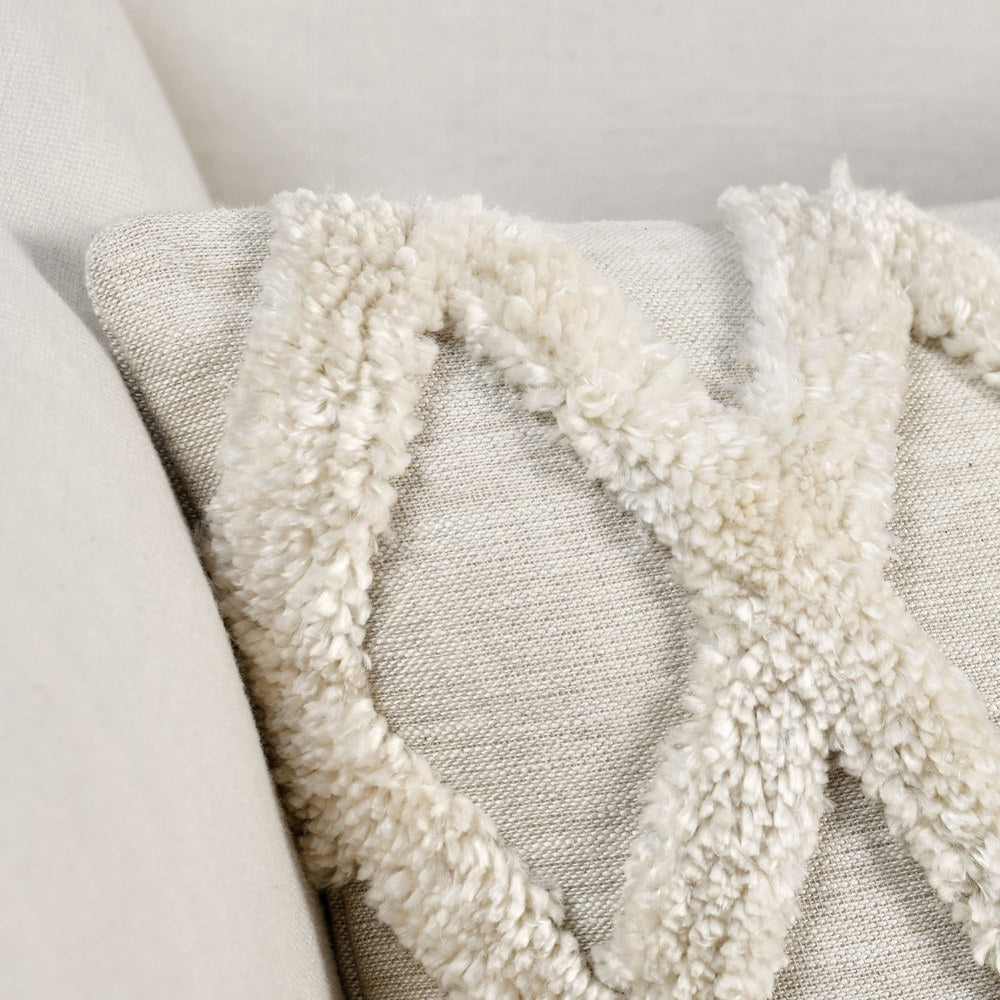 Villa by Classic Home - Caro Ivory 14x20 Throw Pillow - White - V240139 view 2