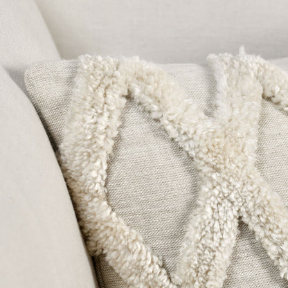 Villa by Classic Home - Caro Ivory 14x20 Throw Pillow - White - V240139 view 2