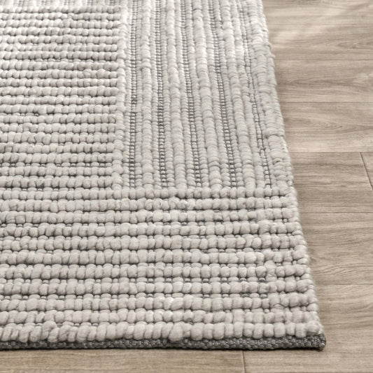 Villa by Classic Home - Clayton 2x3 Recycled Fabric Accent Rug - Gray - 30132390 view 2