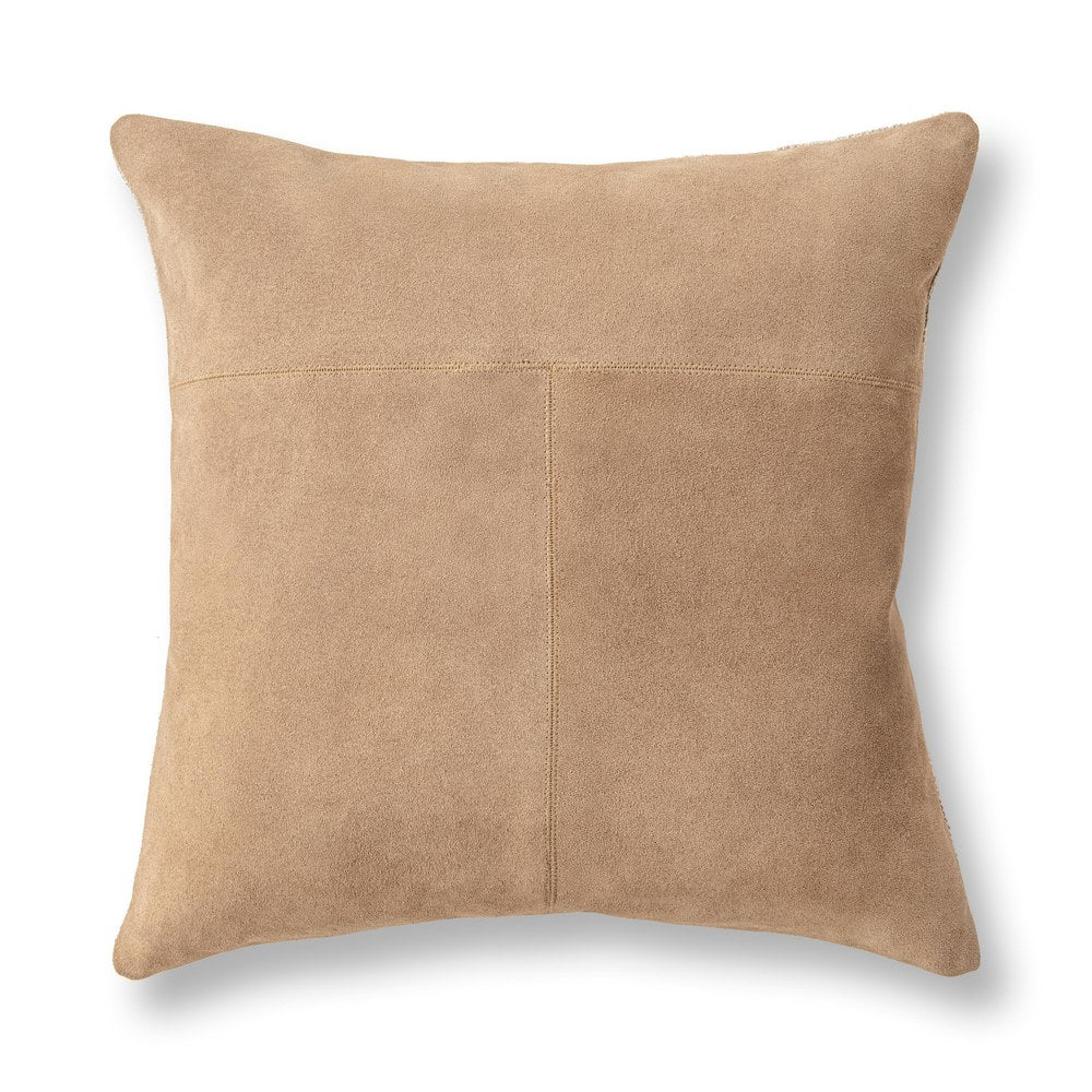 Villa by Classic Home - Clemson Suede 22x22 Throw Pillow - Brown - V340009 view 1