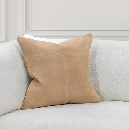 Villa by Classic Home - Clemson Suede 22x22 Throw Pillow - Brown - V340009 view 3