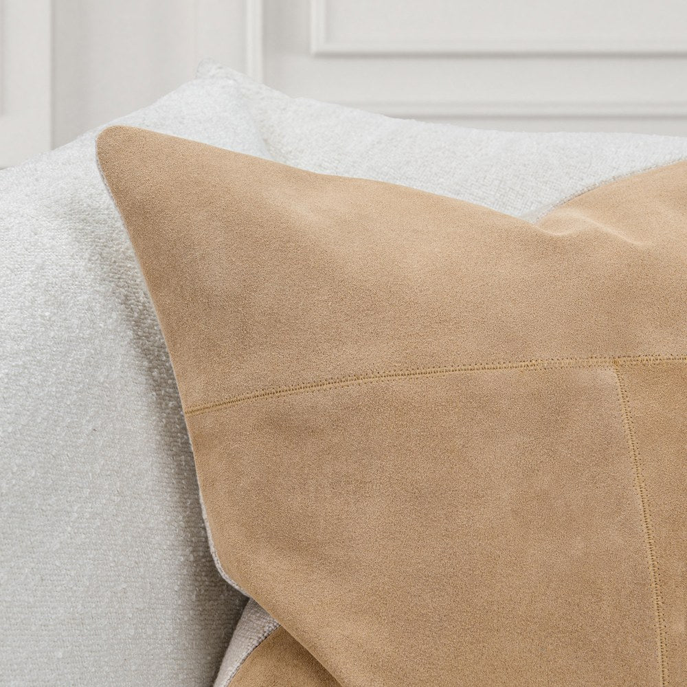 Villa by Classic Home - Clemson Suede 22x22 Throw Pillow - Brown - V340009 view 4