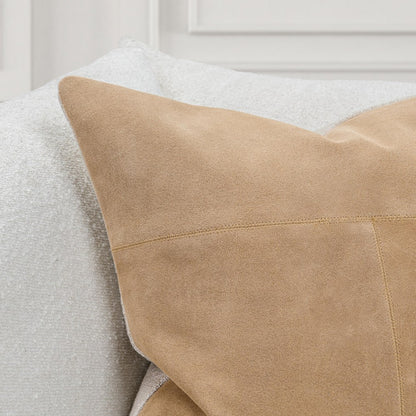 Villa by Classic Home - Clemson Suede 22x22 Throw Pillow - Brown - V340009 view 4