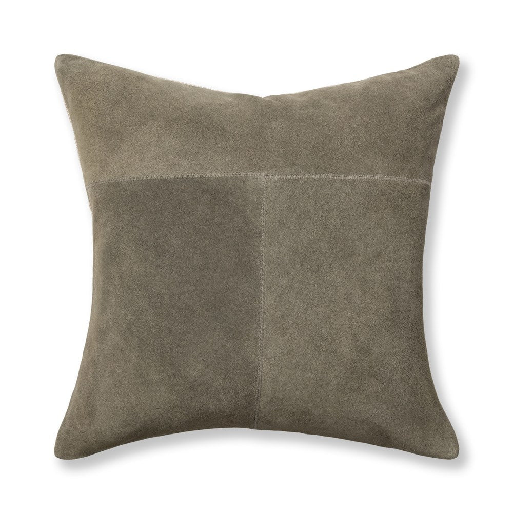 Villa by Classic Home - Clemson Suede Earthen Olive 22x22 Throw Pillow - Green - V340028 view 1