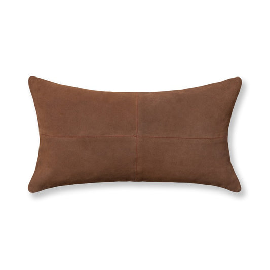 Villa by Classic Home - Clemson Suede Saddle Brown 14x26 Throw Pillow - V340031 view 1