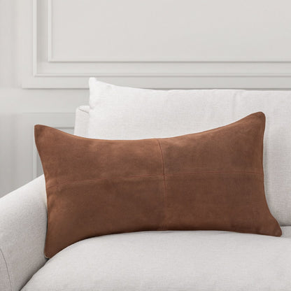 Villa by Classic Home - Clemson Suede Saddle Brown 14x26 Throw Pillow - V340031 view 3
