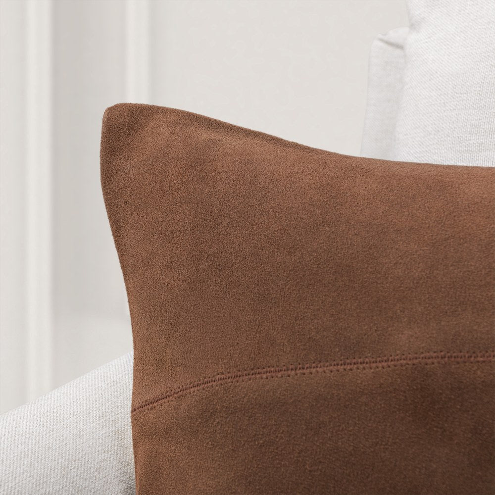 Villa by Classic Home - Clemson Suede Saddle Brown 14x26 Throw Pillow - V340031 view 4