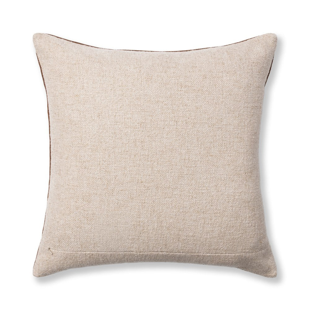 Villa by Classic Home - Clemson Suede Saddle Brown 22x22 Throw Pillow - V340030 view 2