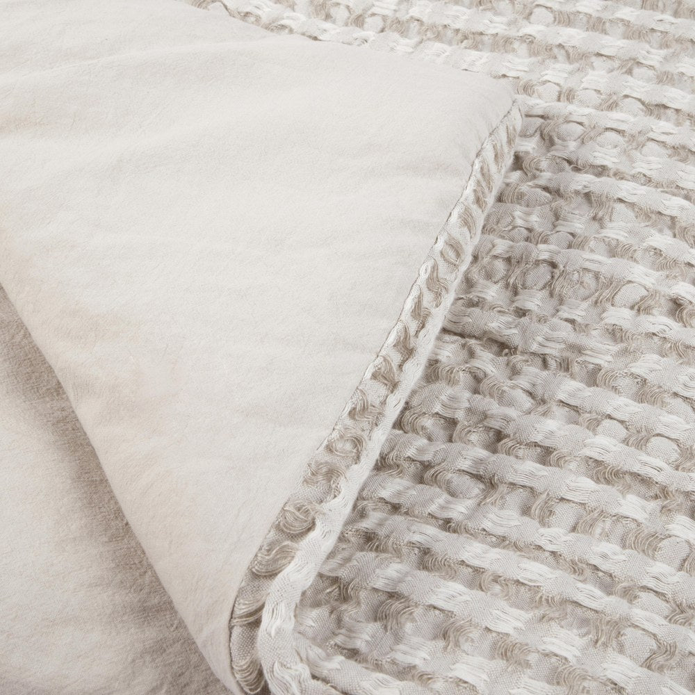 Villa by Classic Home - Colmar 4-Piece King Quilt Set - Natural - BEDQ527K view 3