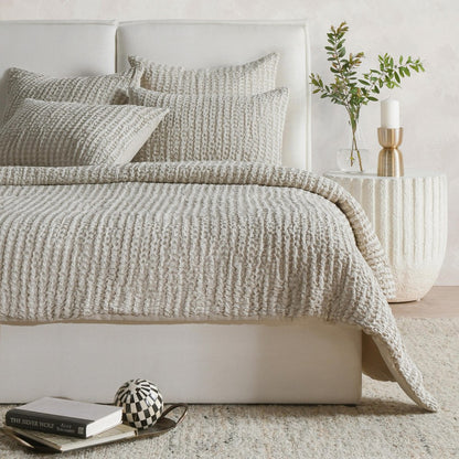 Villa by Classic Home - Colmar 4-Piece King Quilt Set - Natural - BEDQ527K view 4
