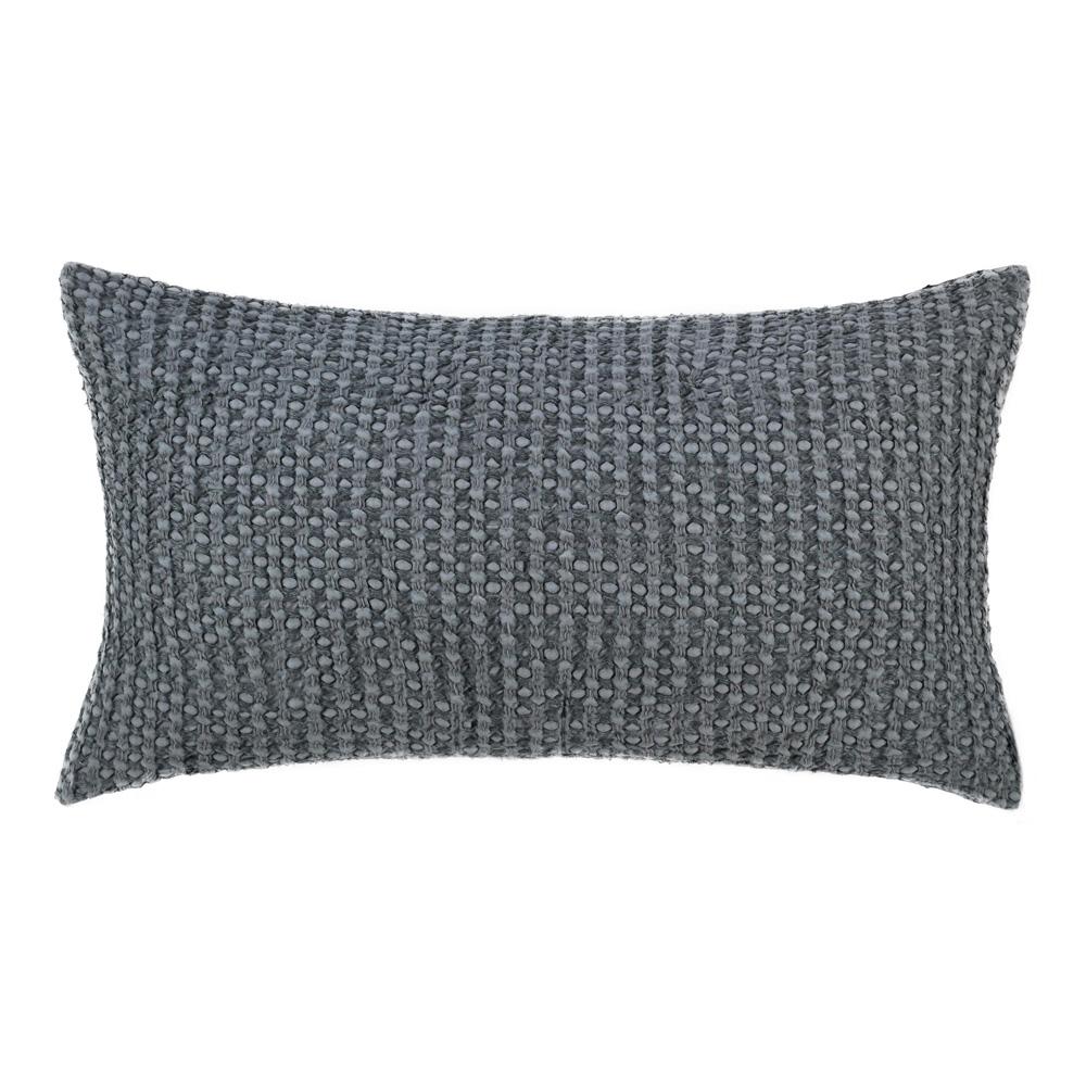 Villa by Classic Home - Colorman Cotton Linen Blend Fabric Marina Blue King Sham - 36W - Marina Blue - V280103 veiw 1