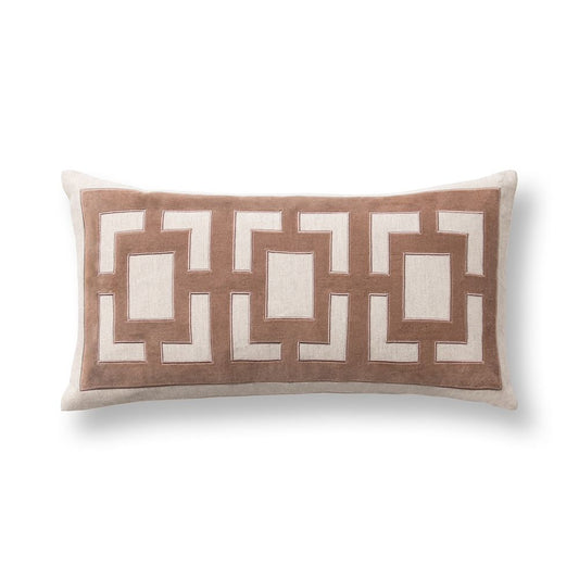 Villa by Classic Home - Corbin 26x14 Throw Pillow - Frothed Brown - V330016 view 1