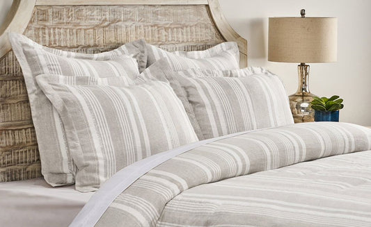 Villa by Classic Home - Dale Linen King Duvet Cover - White - V150712 view 1