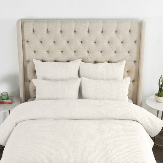 Villa by Classic Home - Danica Cotton 3-Piece Queen Quilt Set - Bone - BEDQ522Q view 2
