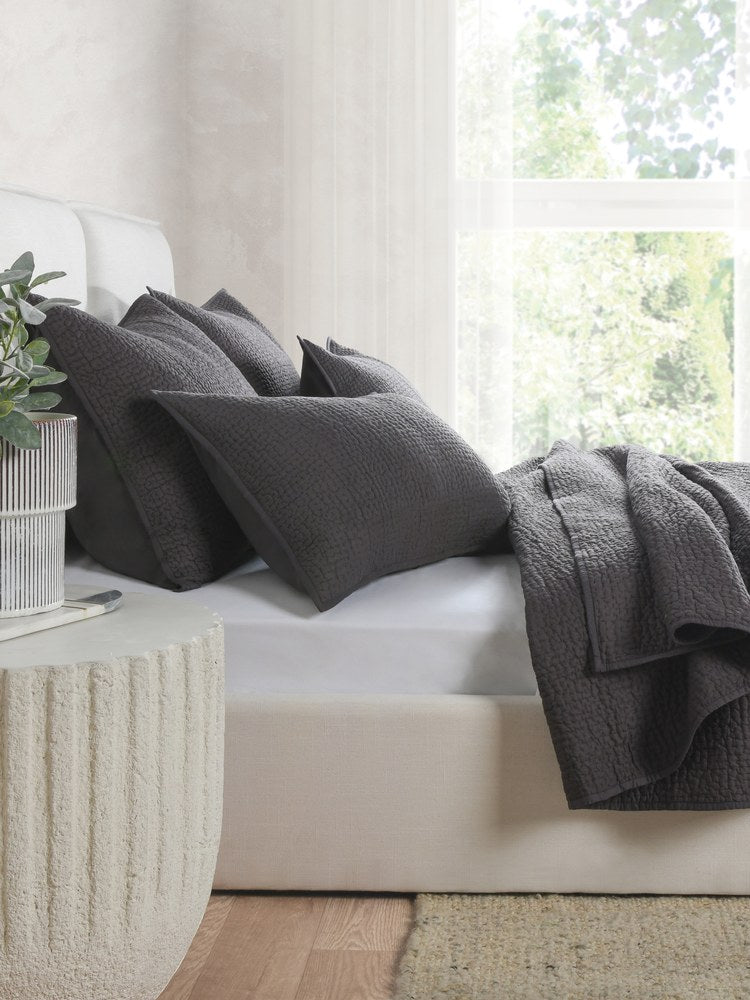 Villa by Classic Home - Danica Euro Sham - Gray - V211085 view 6