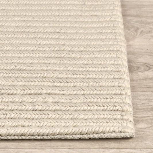 Villa by Classic Home - Dawson 2x3 Wool Blend Fabric Handwoven Accent Rug - Beige - 30091840 view 2