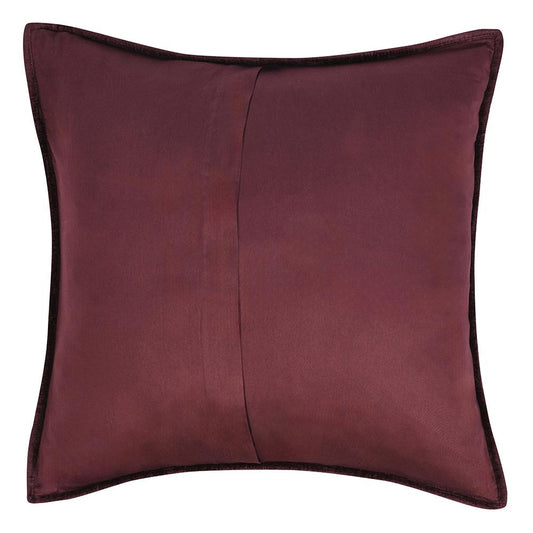 Villa by Classic Home - Dimitry Velvet Fabric Port Euro Sham - Red - V180045 veiw 2