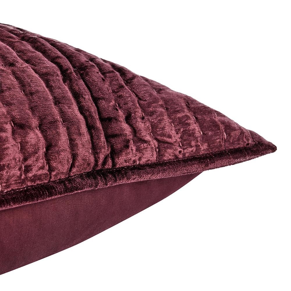 Villa by Classic Home - Dimitry Velvet Fabric Port Standard Sham - Red - V180047 veiw 3