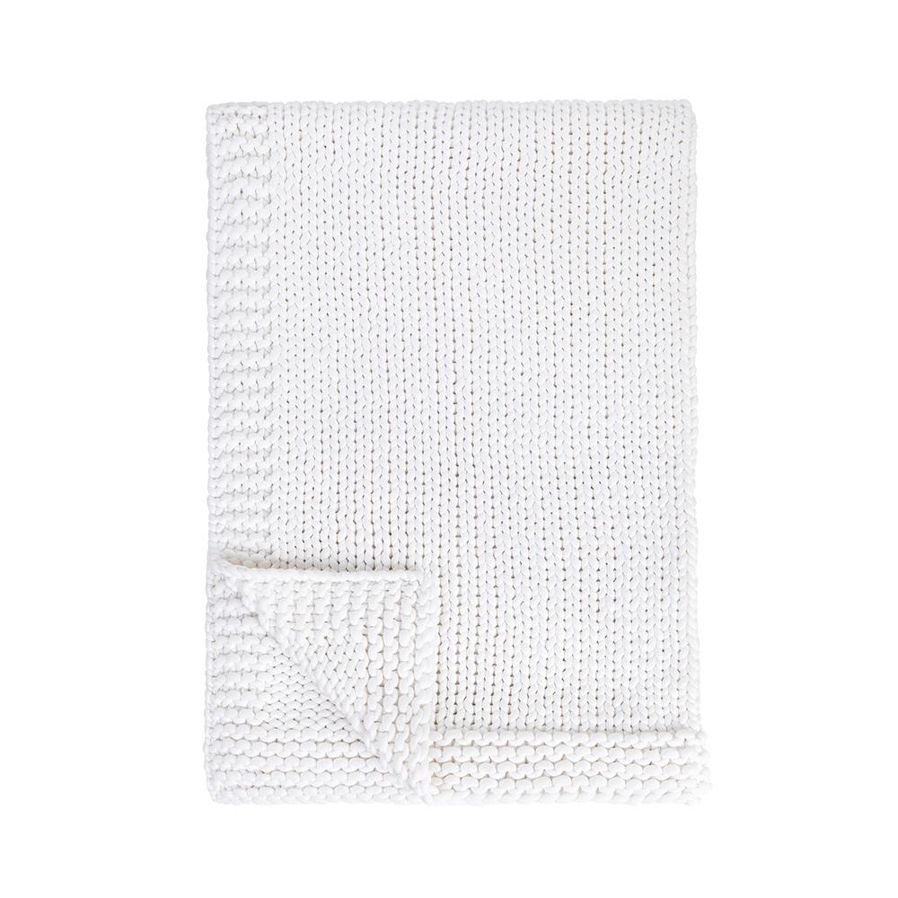Villa by Classic Home - Dyne 50x70 Cotton Fabric Throw - White - V310044 veiw 2