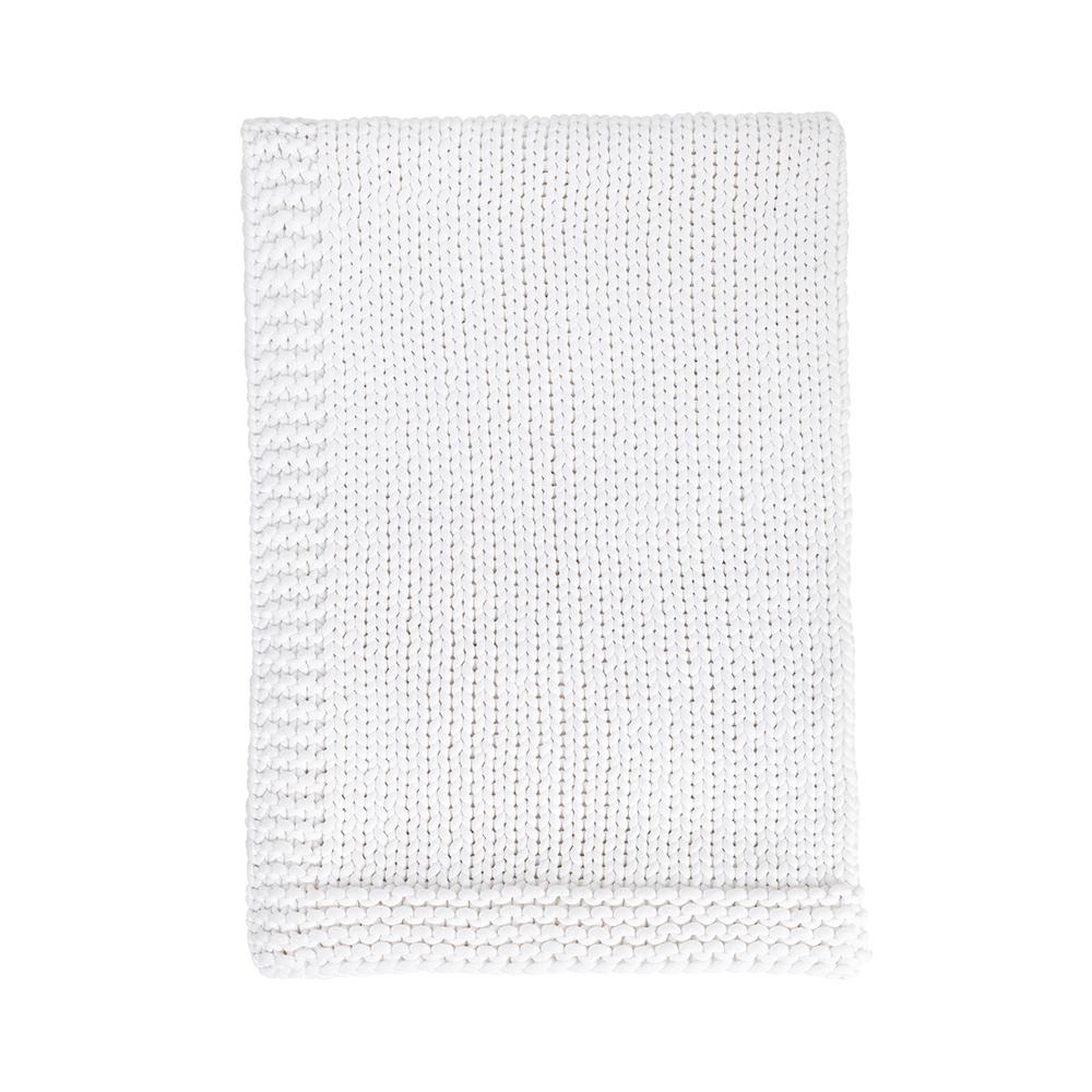 Villa by Classic Home - Dyne 50x70 Cotton Fabric Throw - White - V310044 veiw 3