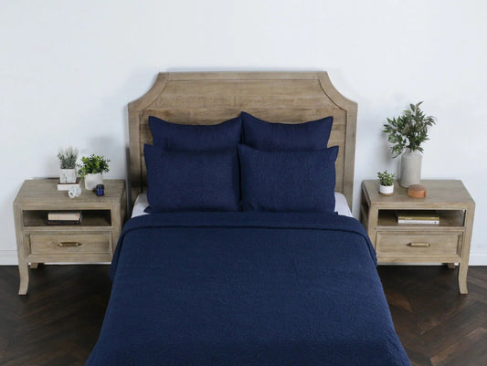 Villa by Classic Home - Elara Cotton Voile King Sham - Blue - V170083 view 1
