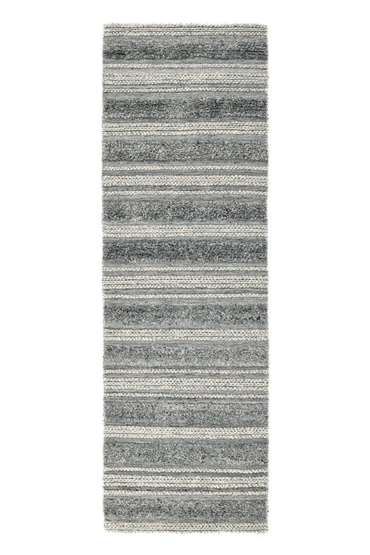 Villa by Classic Home - Elko 2.6X8 Indoor Outdoor Sustainable Fabric Handwoven Blue Accent Rug - 2.6W - Blue, Multi - 30132363 veiw 1