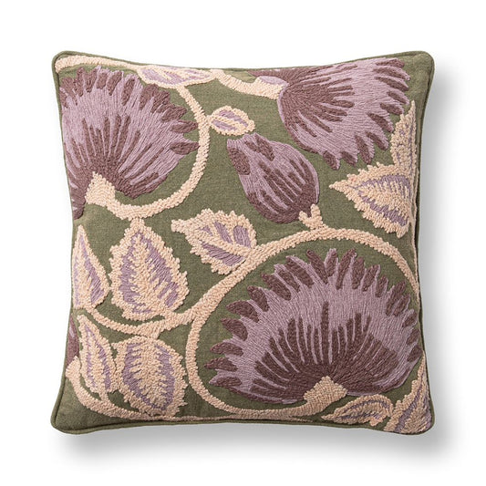 Villa by Classic Home - Folly 22x22 Throw Pillow - Olive Green - V330011 view 1