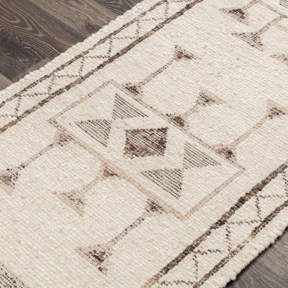 Villa by Classic Home - Gazi 2.6x8 Wool Blend Handwoven Runner - Ivory - 30088329 view 1