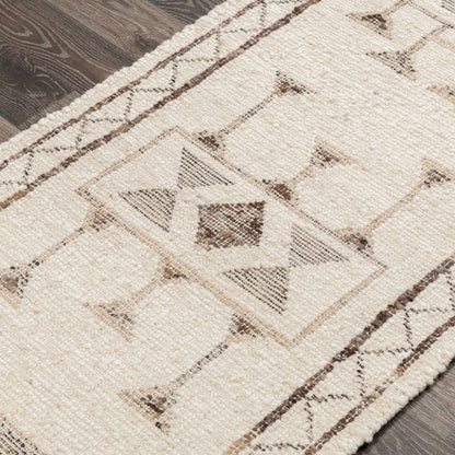 Villa by Classic Home - Gazi 2.6x8 Wool Blend Handwoven Runner - Ivory - 30088329 view 1