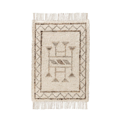 Villa by Classic Home - Gazi 2x3 Wool Blend Handwoven Accent Rug - Ivory - 30088320 view 1
