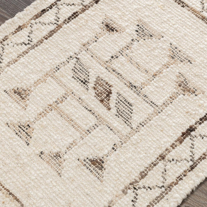 Villa by Classic Home - Gazi 2x3 Wool Blend Handwoven Accent Rug - Ivory - 30088320 view 2