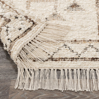 Villa by Classic Home - Gazi 2x3 Wool Blend Handwoven Accent Rug - Ivory - 30088320 view 4