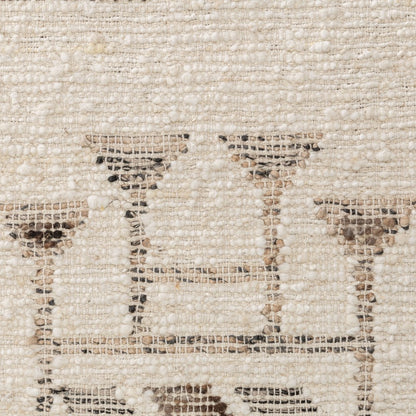 Villa by Classic Home - Gazi 2x3 Wool Blend Handwoven Accent Rug - Ivory - 30088320 view 5
