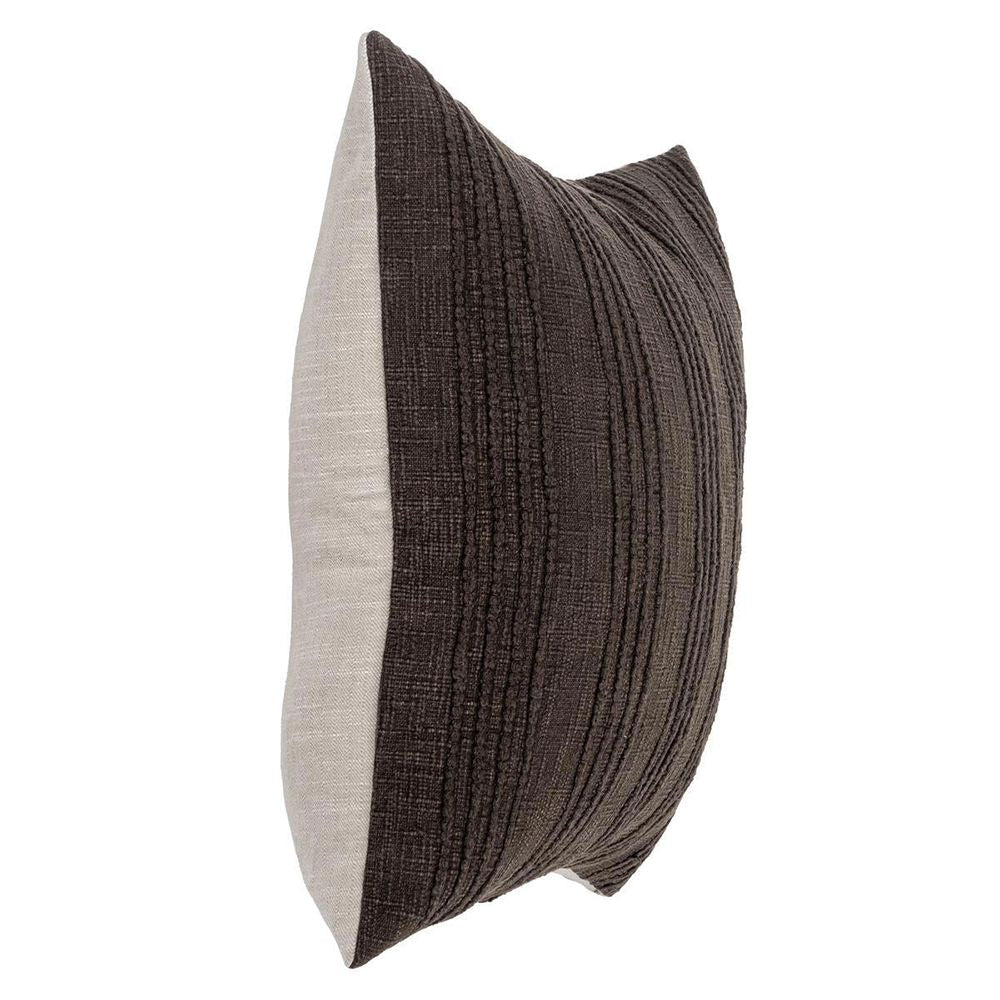Villa by Classic Home - Gratitude 22x22 Throw Pillow - Ganache Brown - V300067 view 3