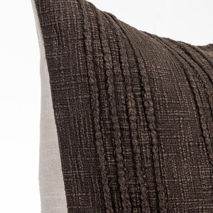 Villa by Classic Home - Gratitude 22x22 Throw Pillow - Ganache Brown - V300067 view 4