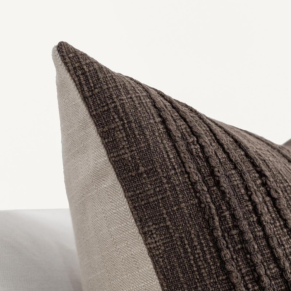Villa by Classic Home - Gratitude 22x22 Throw Pillow - Ganache Brown - V300067 view 6