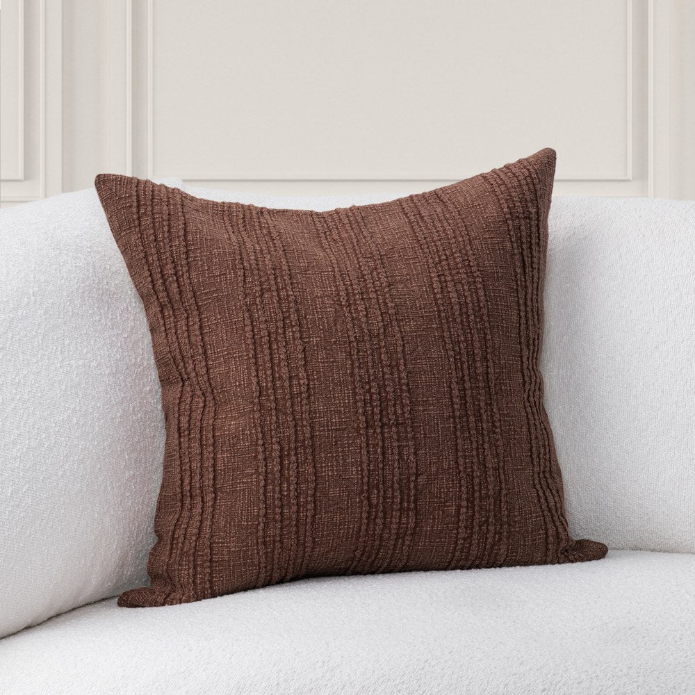 Villa by Classic Home - Gratitude 22x22 Throw Pillow - Mahogany - V330003 view 3
