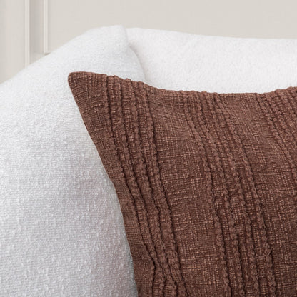 Villa by Classic Home - Gratitude 22x22 Throw Pillow - Mahogany - V330003 view 4