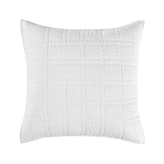 Villa by Classic Home - Hailee 100% Cotton White Euro Sham With Silvadur Tech  - 26W - White - V240007 veiw 1