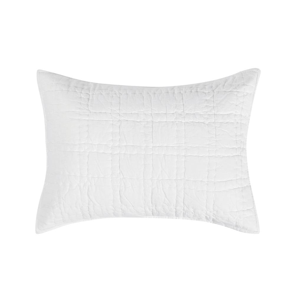 Villa by Classic Home - Hailee 100% Cotton White Standard Sham With Silvadur Tech  - 26W - White - V240009 veiw 1