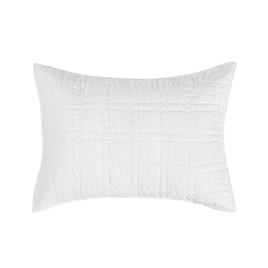 Villa by Classic Home - Hailee 100% Cotton White Standard Sham With Silvadur Tech  - 26W - White - V240009 veiw 1