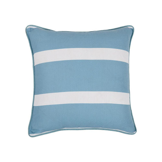 Villa by Classic Home - Hall 22x22 Performance Fabric Throw Pillow - Blue - VO20036 veiw 1