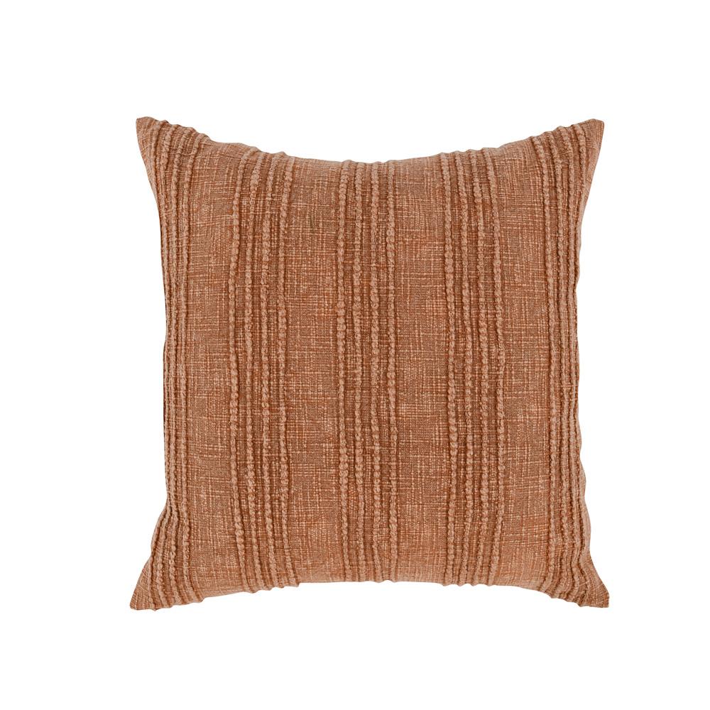 Villa by Classic Home - Hannah 22in 100% Cotton Fabric Throw Pillow, Terra Cotta - 22W - Terra Cotta - V260030 veiw 1