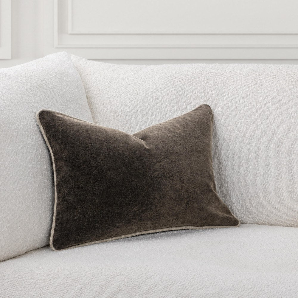 Villa by Classic Home - Heirloom Velvet 14x20 Throw Pillow - Brown - V340018 view 3
