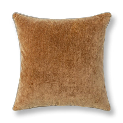 Villa by Classic Home - Heirloom Velvet 22x22 Throw Pillow - Orange - V340013 view 1