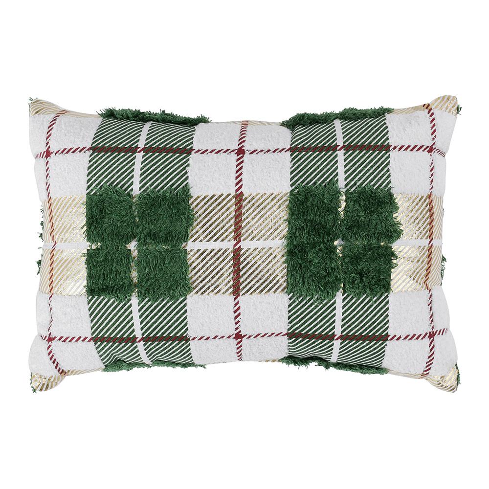 Villa by Classic Home - Holiday 14x20 Cotton Fabric  Throw Pillow - Green - VE550022 veiw 1