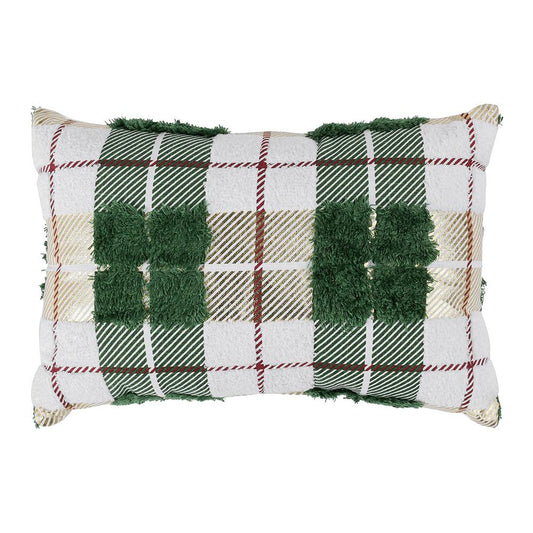 Villa by Classic Home - Holiday 14x20 Cotton Fabric  Throw Pillow - Green - VE550022 veiw 1